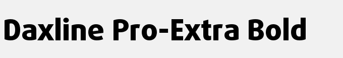 Daxline Pro-Extra Bold